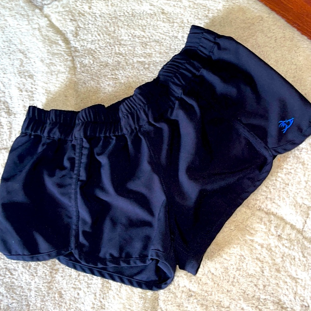 Honolua wahine black running shorts girls size large with back pocket
